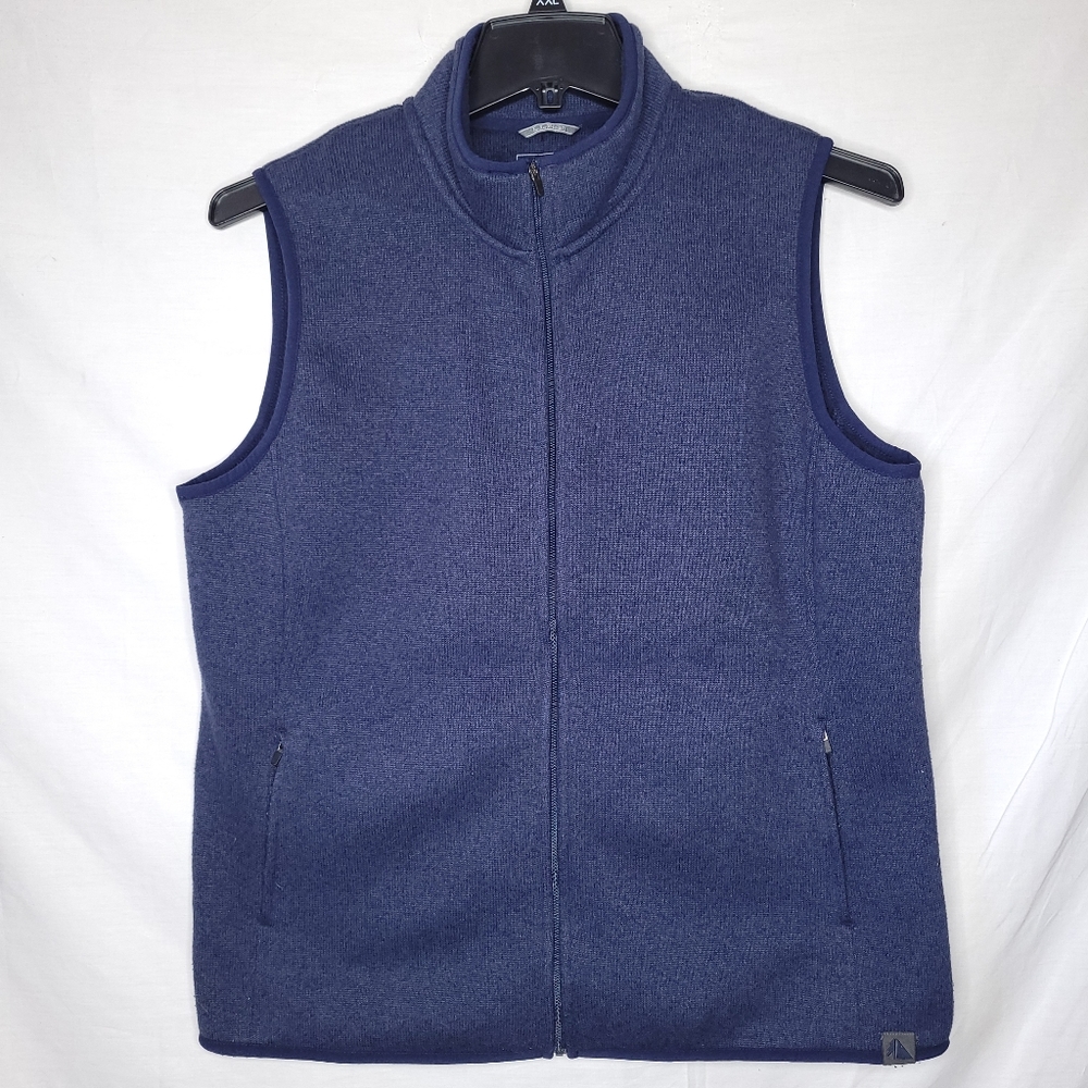 L.L. BEAN Women's Navy Full Zip Fleece Outdoor Vest XL